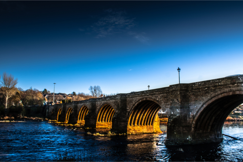 Bridge over the river Don in Aberdeen