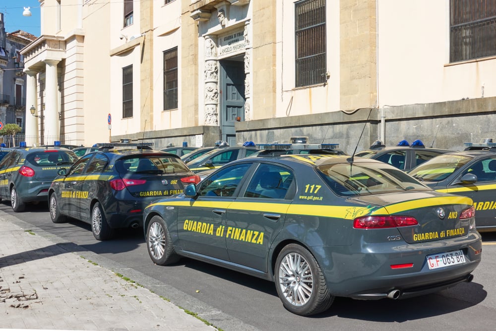 Italian Guardia di Finanza police cars