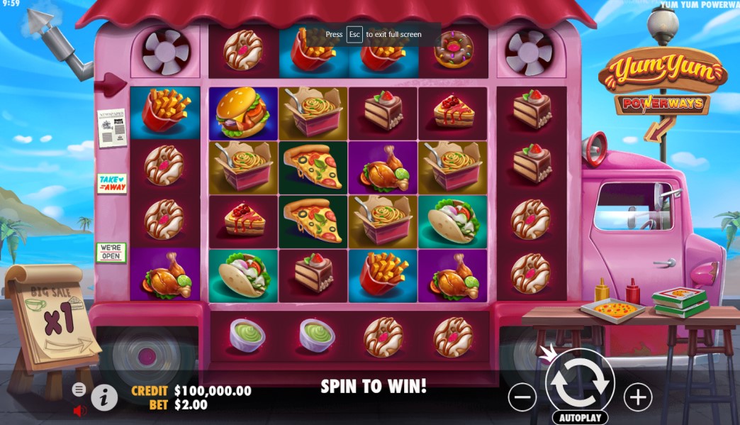 Yum Yum Powerways slot reels by Pragmatic Play